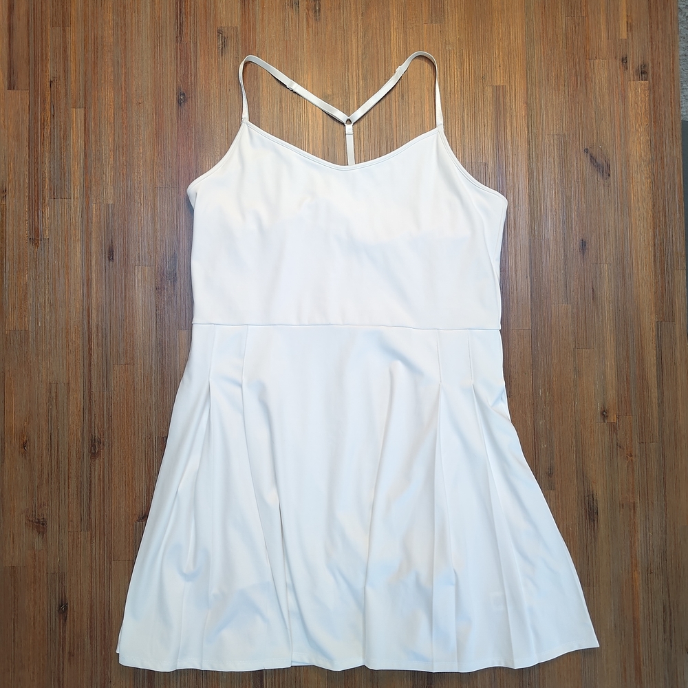 Tommy Bahama Racquet And Paddle Dress Womens XLarge Pleated Built In Bodysuit